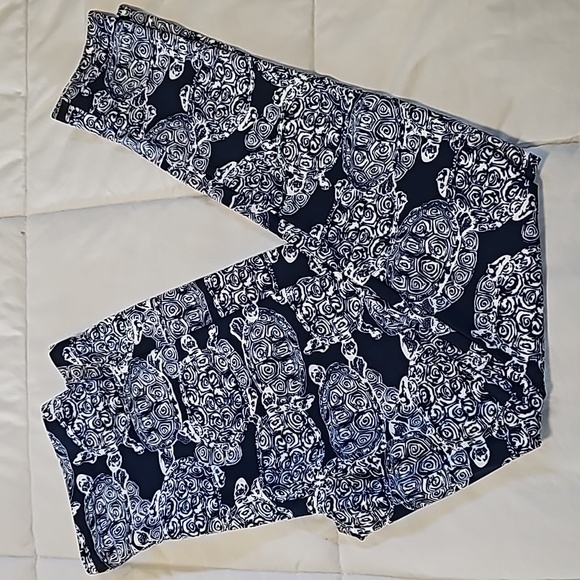 Southwinds Turtle Leggings cropped, Navy and White, Medium - Picture 1 of 5